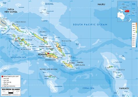 Training and certification options for MAP Solomon Islands On A Map